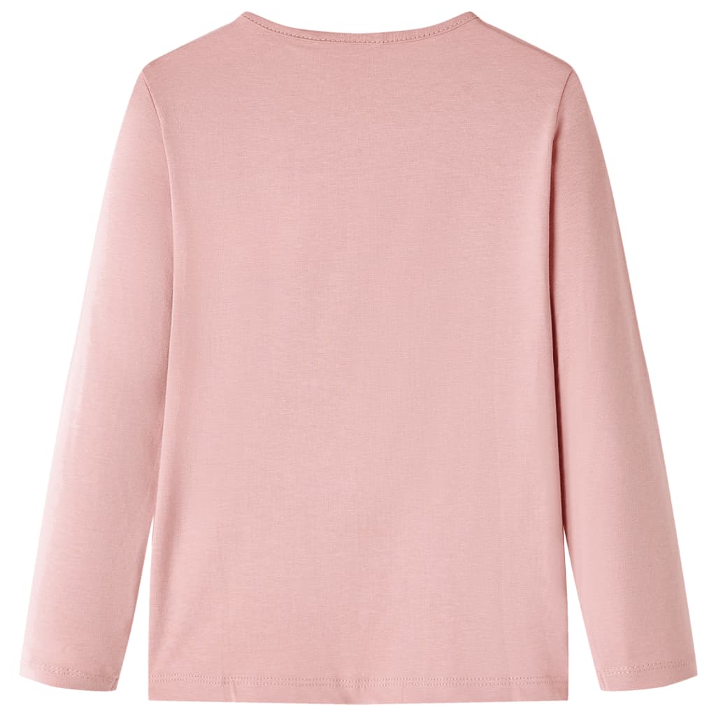 VidaXL Chemise enfant à manches longues 128 rose clair