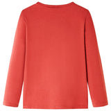 VidaXL Chemise enfant à manches longues 104 rouge marron
