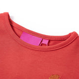 VidaXL Chemise enfant à manches longues 140 rouge-marron