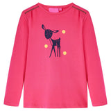 VidaXL Chemise enfant à manches longues 140 rose vif