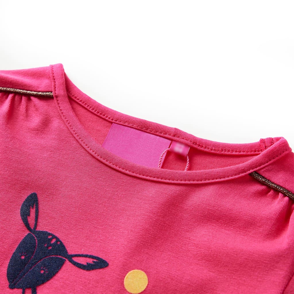 VidaXL Chemise enfant à manches longues 140 rose vif