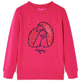 VidaXL Pull enfant 116 rose vif