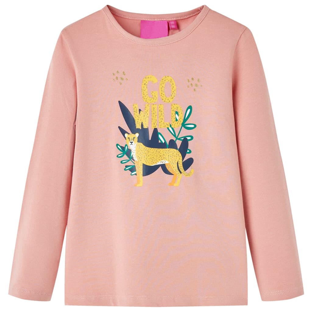 VidaXL Chemise enfant à manches longues 116 rose clair