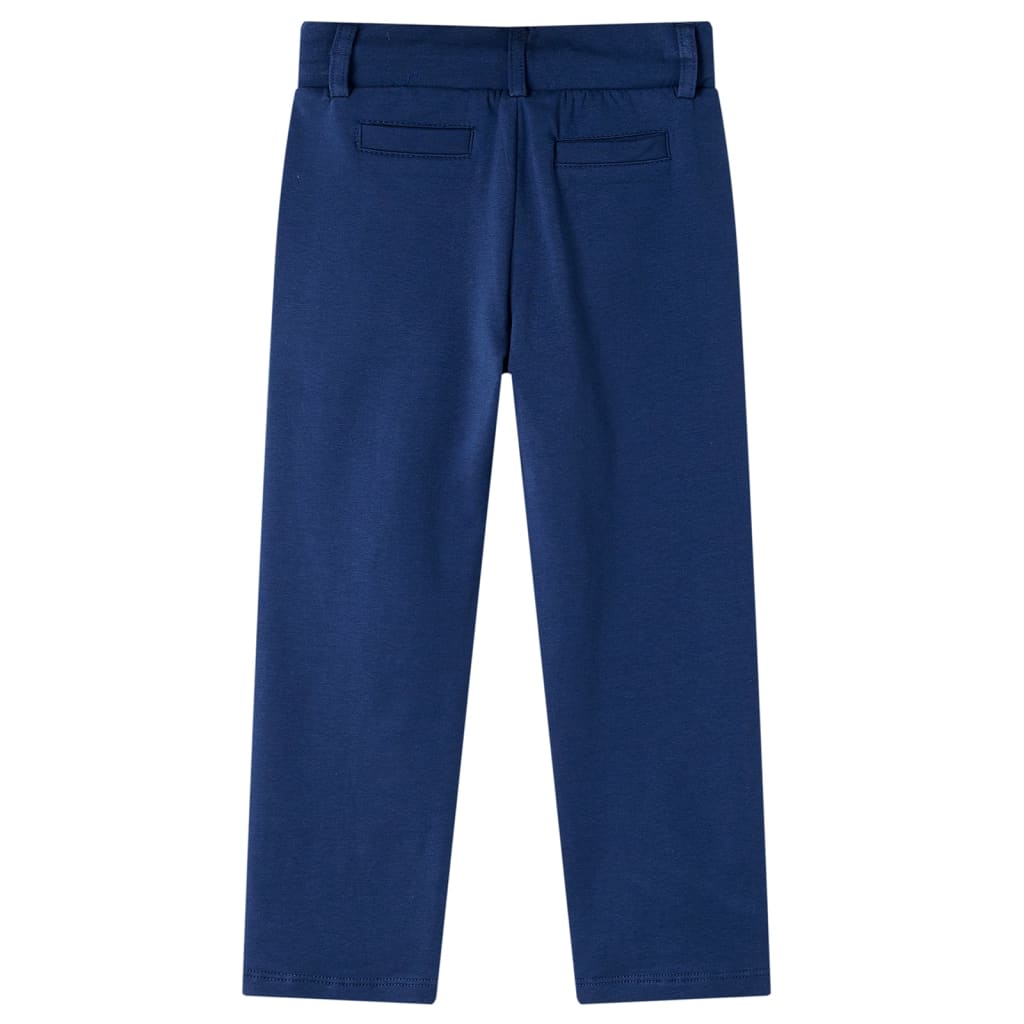 VidaXL Pantalon enfant avec cordon de serrage 104 bleu marine