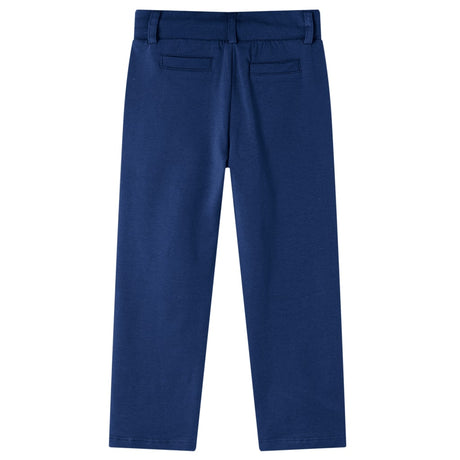 VidaXL Pantalon enfant avec cordon de serrage 140 bleu marine