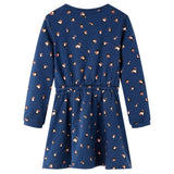 VidaXL Robe enfant à manches longues 92 bleu marine