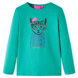 VidaXL Chemise enfant à manches longues 92 vert vif