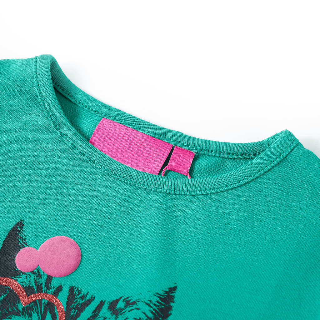 VidaXL Chemise enfant à manches longues 104 vert vif