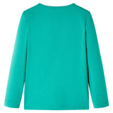 VidaXL Chemise enfant à manches longues 116 vert vif