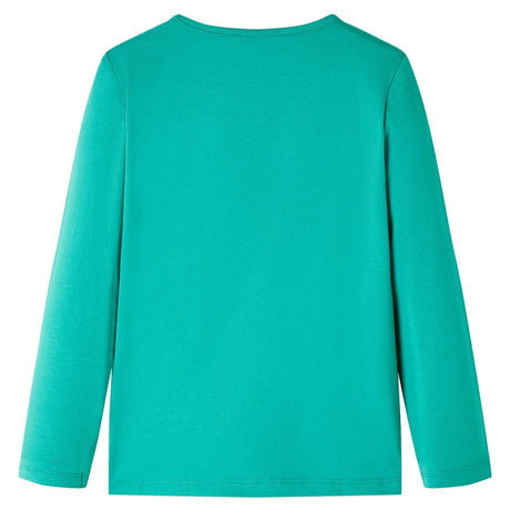 VidaXL Chemise enfant à manches longues 116 vert vif