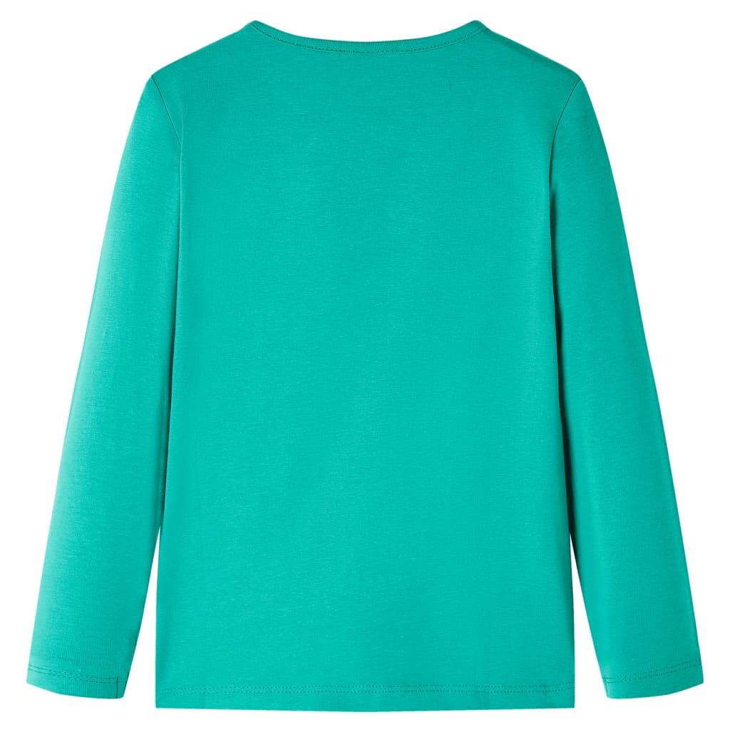 VidaXL Chemise enfant à manches longues 128 vert vif