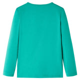 VidaXL Chemise enfant à manches longues 128 vert vif