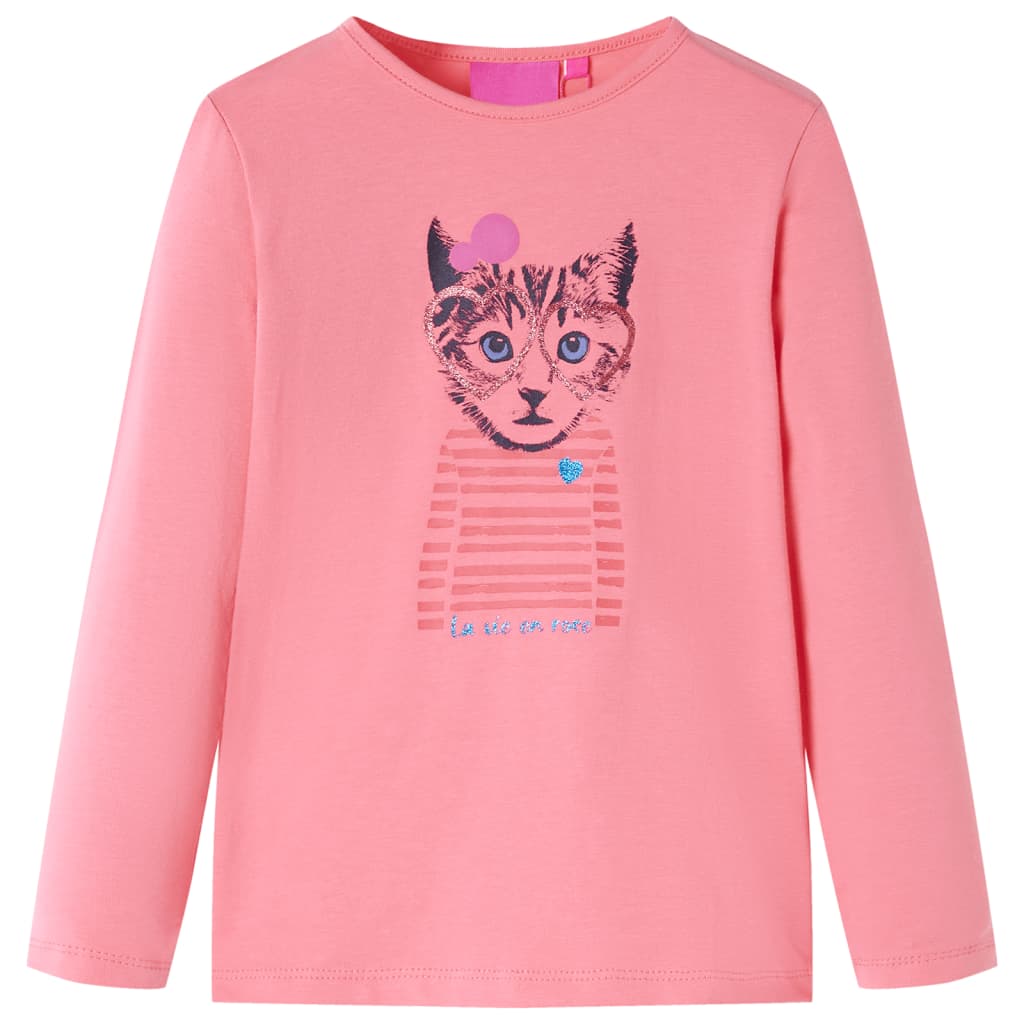 VidaXL Chemise enfant à manches longues 116 rose