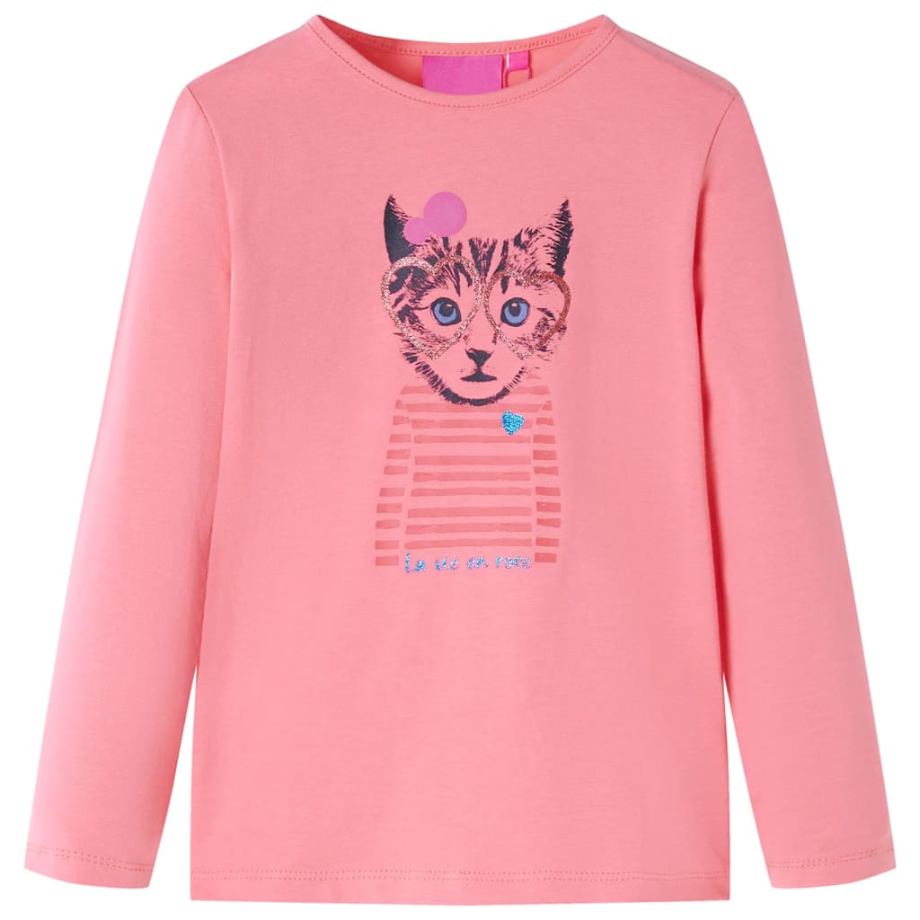 VidaXL Chemise enfant à manches longues 140 rose