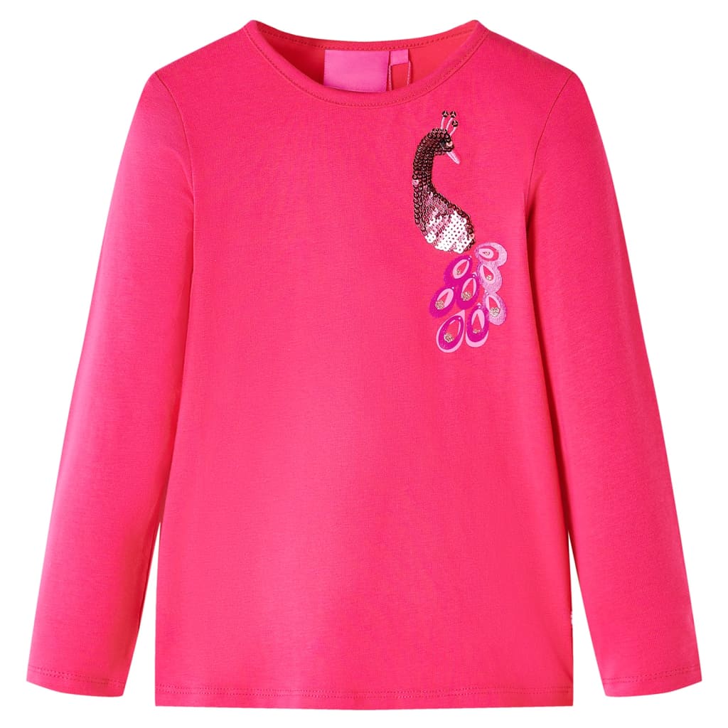 VidaXL Chemise enfant à manches longues 92 rose vif