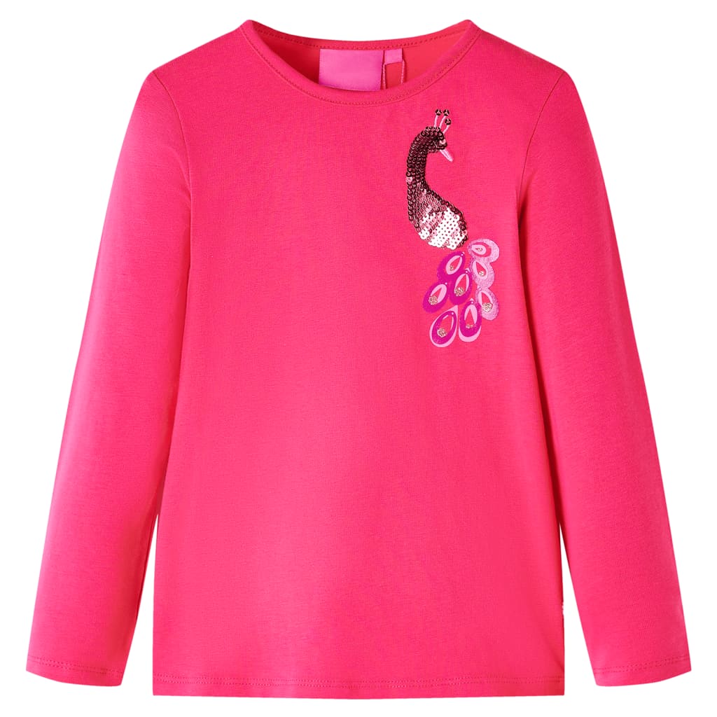 VidaXL Chemise enfant à manches longues 116 rose vif