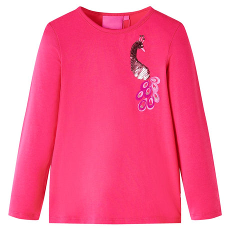 VidaXL Chemise enfant à manches longues 116 rose vif