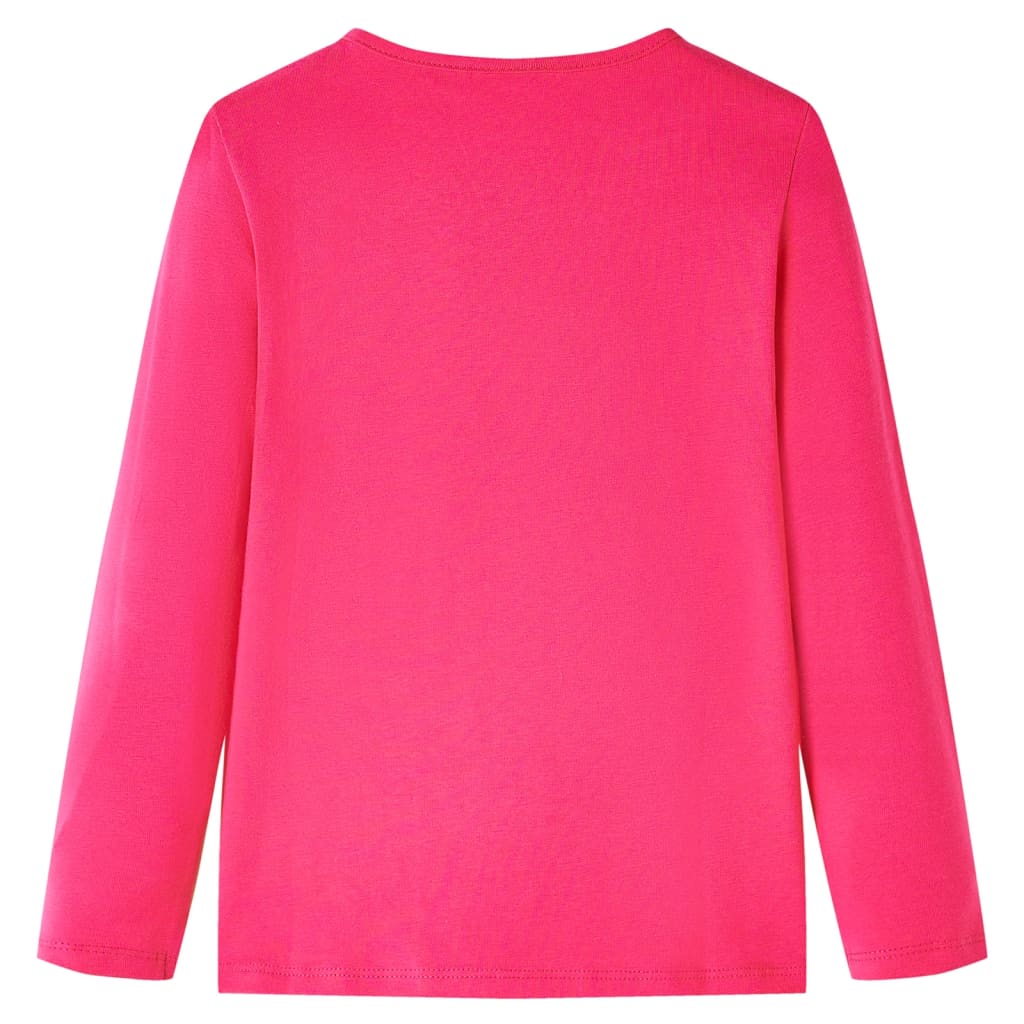 VidaXL Chemise enfant à manches longues 116 rose vif
