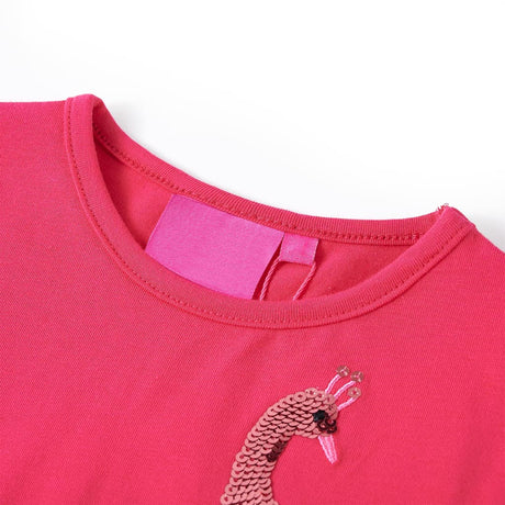 VidaXL Chemise enfant à manches longues 128 rose vif