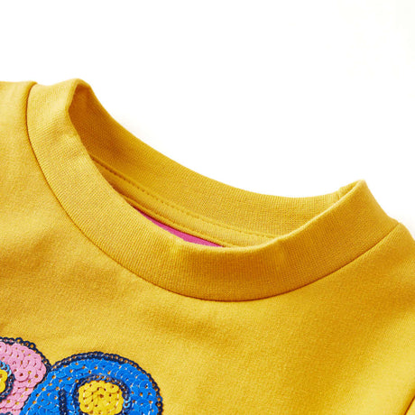 VidaXL Pull enfant 116 ocre foncé