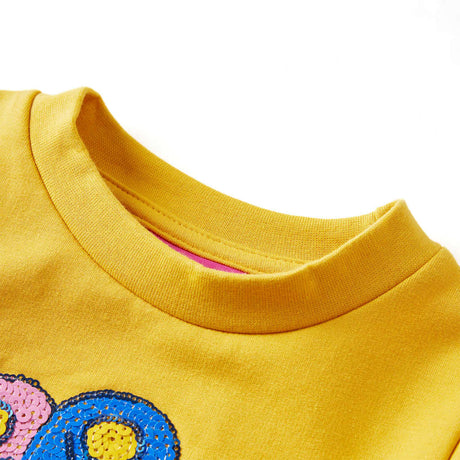 VidaXL Pull enfant 140 ocre foncé
