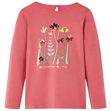VidaXL Chemise enfant à manches longues 116 vieux rose