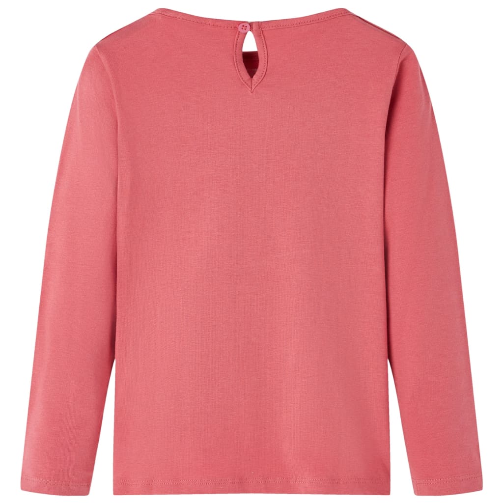 VidaXL Chemise enfant à manches longues 116 vieux rose