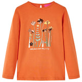 VidaXL Chemise enfant à manches longues 92 orange-marron