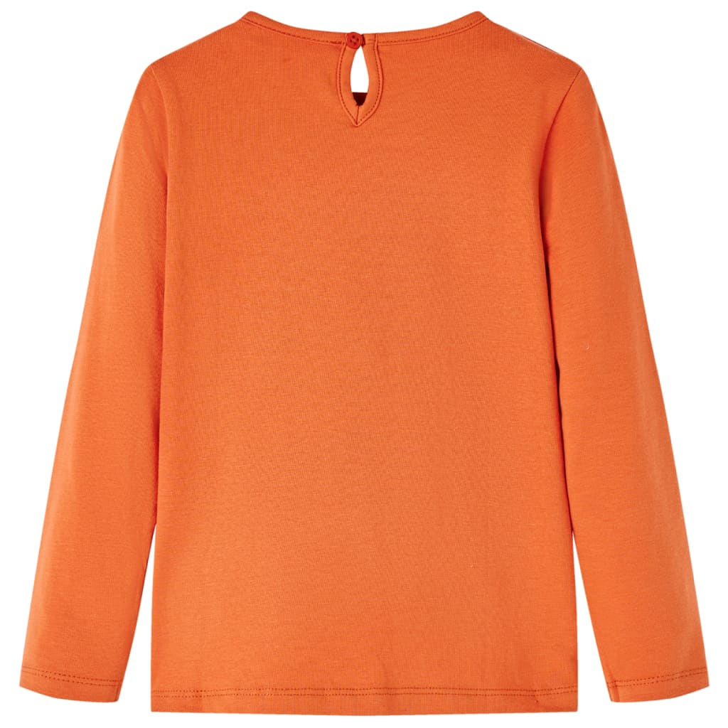 VidaXL Chemise enfant à manches longues 92 orange-marron