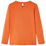 VidaXL Chemise enfant à manches longues 104 orange-marron