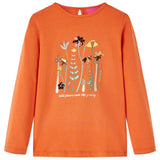 VidaXL Chemise enfant à manches longues 116 orange-marron