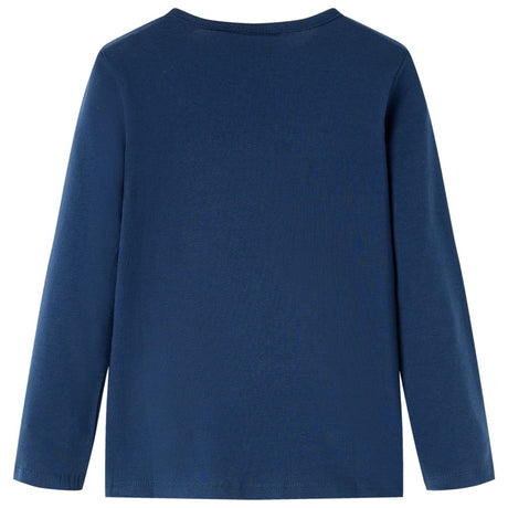 VidaXL Chemise enfant à manches longues 104 bleu marine