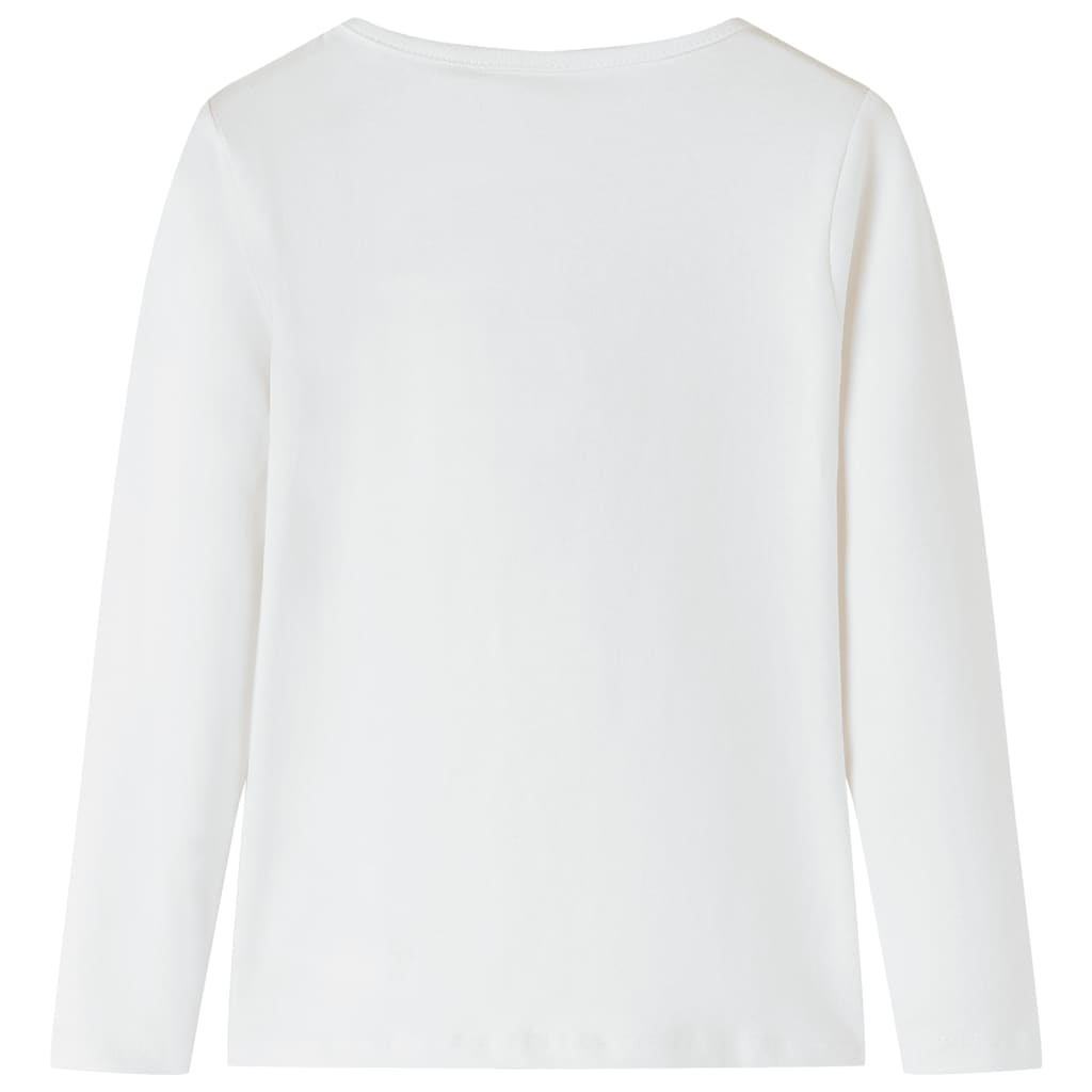 VidaXL Chemise enfant à manches longues 104 couleur écru
