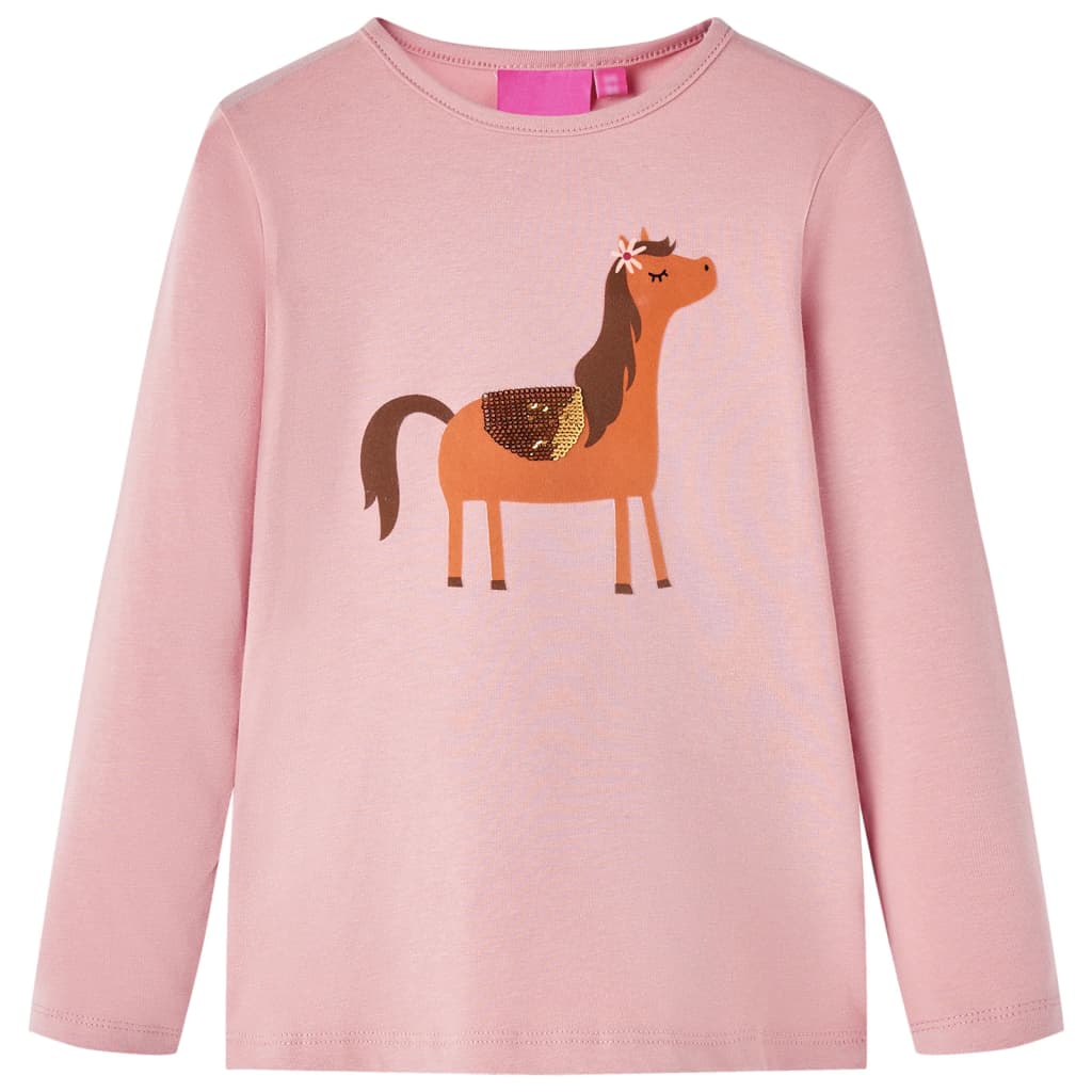 VidaXL Chemise enfant à manches longues 92 rose clair
