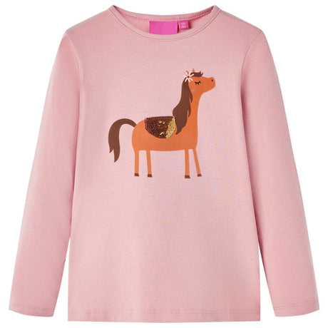 VidaXL Chemise enfant à manches longues 104 rose clair