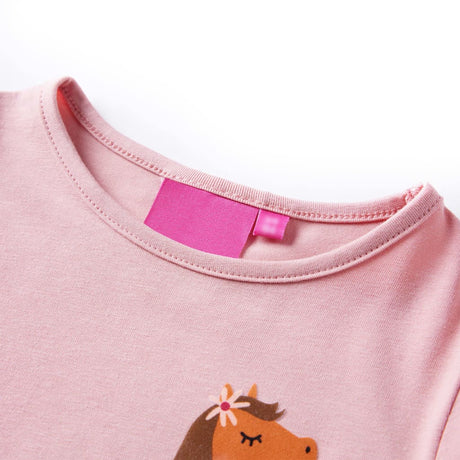 VidaXL Chemise enfant à manches longues 104 rose clair