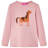 VidaXL Chemise enfant à manches longues 116 rose clair