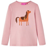 VidaXL Chemise enfant à manches longues 140 rose clair