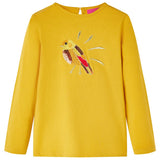 VidaXL Chemise enfant à manches longues 104 ocre foncé