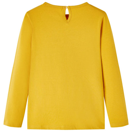 VidaXL Chemise enfant à manches longues 128 ocre foncé