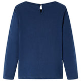 VidaXL Chemise enfant à manches longues 92 bleu marine