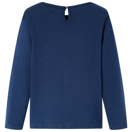 VidaXL Chemise enfant à manches longues 128 bleu marine