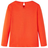 VidaXL Chemise enfant à manches longues 92 orange foncé