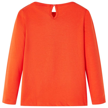 VidaXL Chemise enfant à manches longues 92 orange foncé