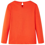 VidaXL Chemise enfant à manches longues 116 orange foncé