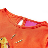VidaXL Chemise enfant à manches longues 116 orange foncé