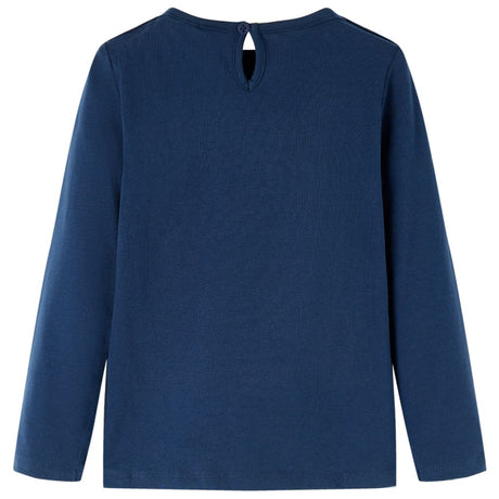 VidaXL Chemise enfant à manches longues 92 bleu marine