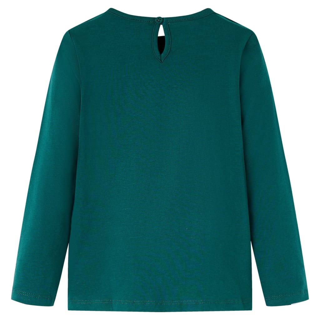 VidaXL Chemise enfant à manches longues 92 vert foncé