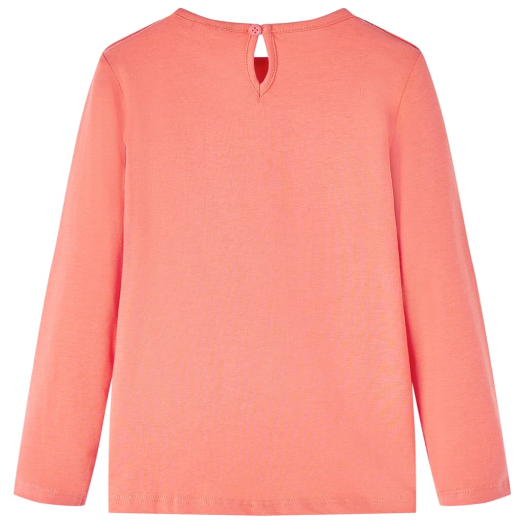 VidaXL Chemise enfant à manches longues 104 corail