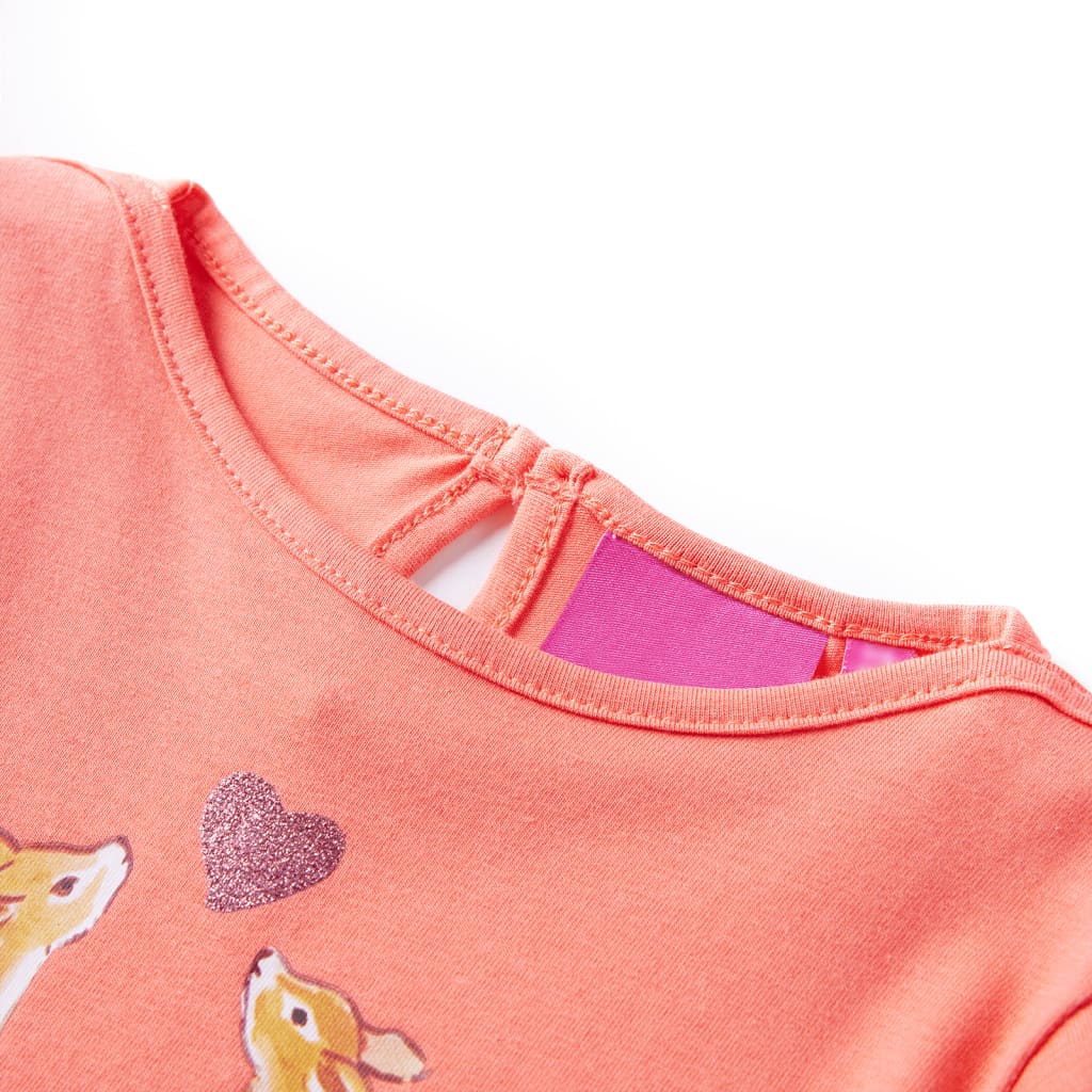 VidaXL Chemise enfant à manches longues 104 corail